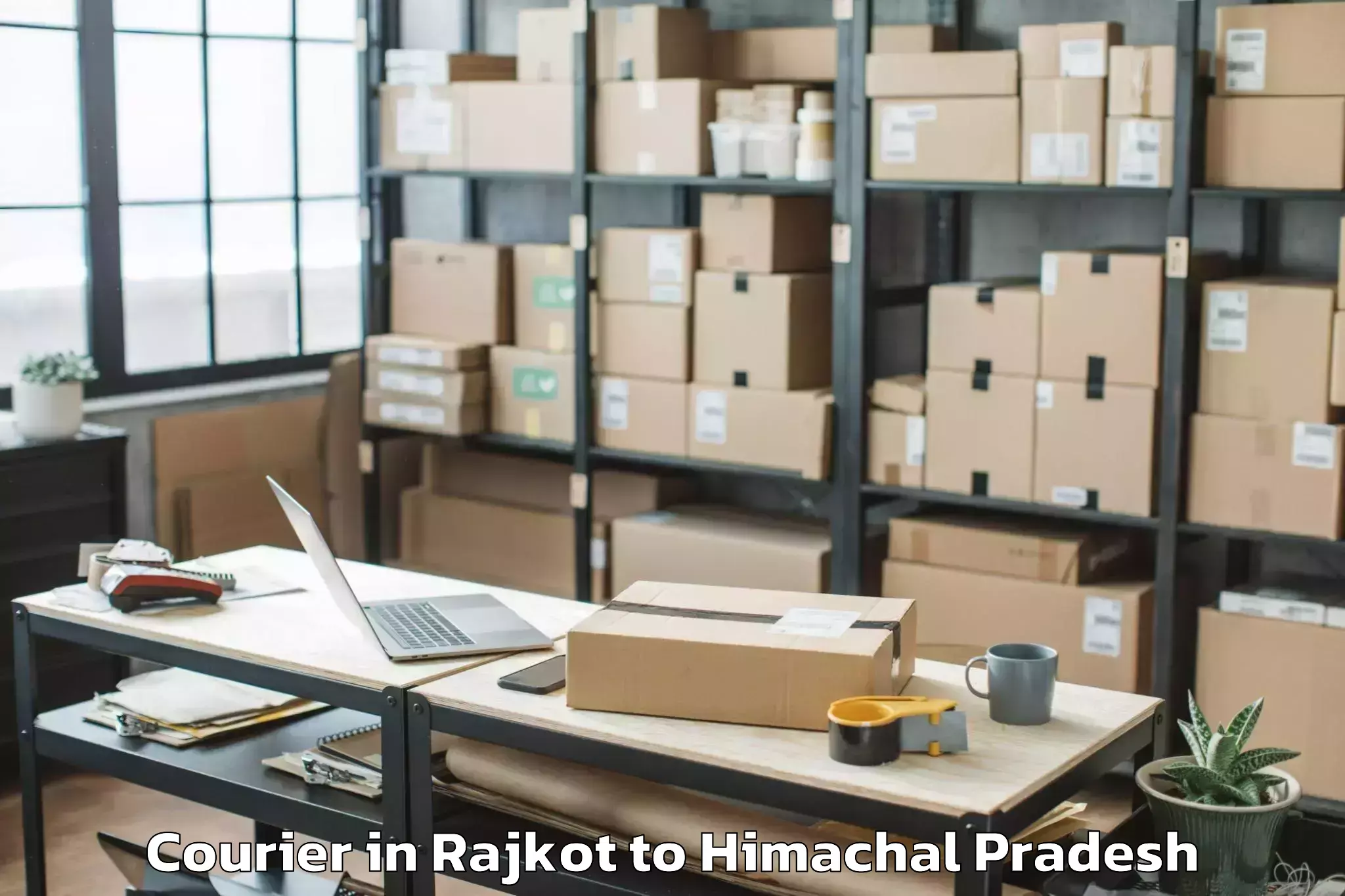 Affordable Rajkot to Pooh Courier